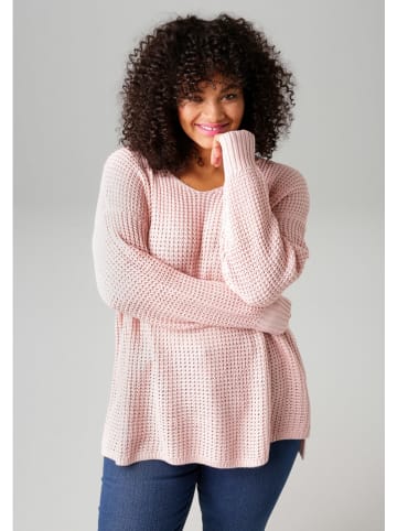 Aniston Sweter w kolorze jasnoróżowym