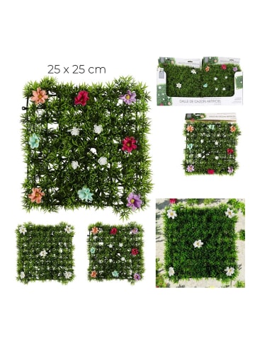 Ethnical Life Panel ścienny w kolorze zielonym z roślin - 25 x 25 cm (produkt niespodzianka)
