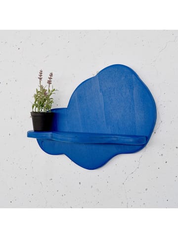 Evila Wandregal in Blau - (B)35 x (H)25 x (T)11 cm