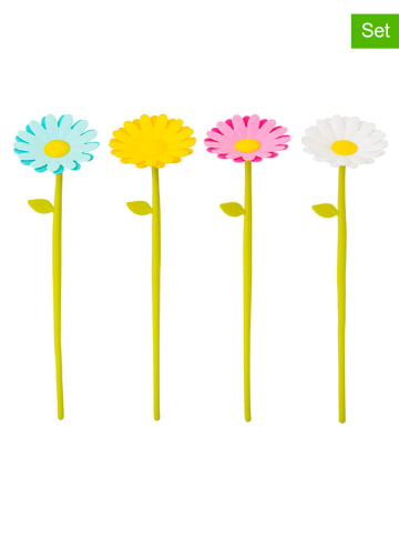 Vigar Słomki (4 szt.) "Flower" ze wzorem - wys. 29 cm