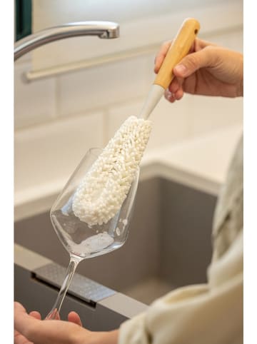 Vigar Spülbürste "Zeroline" in Weiß/ Hellbraun - (H)30,5 cm