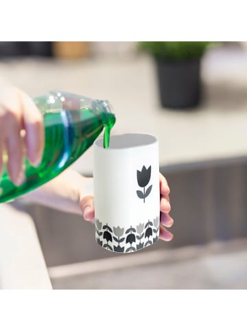 Vigar Dozownik mydła "Tulip" w kolorze czarno-białym - 340 ml