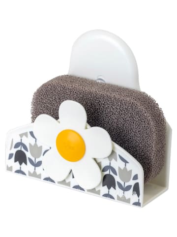Vigar Uchwyt "Tulip" ze wzorem na gąbkę - 12 x 11,5 x 7 cm