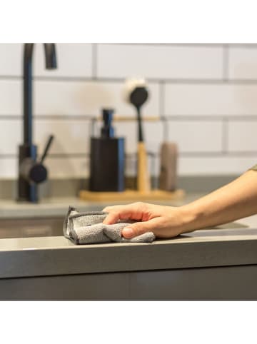 Vigar 4-delige set: afwasorganizer "Vintage" lichtbruin - (B)14 x (H)26 x (D)8,5 cm