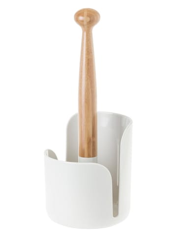 Vigar Uchwyt "Taula" w kolorze biało-jasnobrązowym na ręcznik papierowy - 36 cm