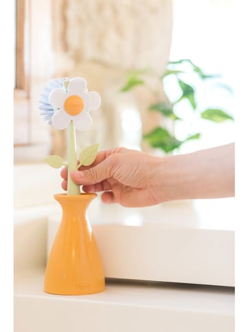 Vigar Szczotka "Florganic" w kolorze zielono-pomarańczowym do zmywania - wys. 26 cm