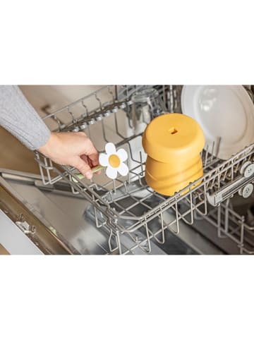 Vigar Ociekacz "Florganic" w kolorze pomarańczowym do sztućców - 26,5 x  Ø 12 cm