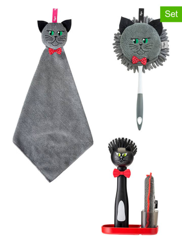 Vigar 3tlg. Reinigungs-Set "Felix" in Grau