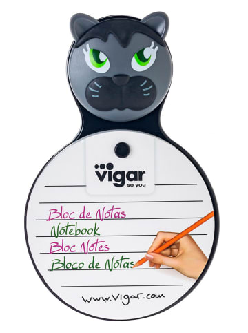 Vigar Notitzblock "Felix" in Grau - (B)11 x (H)21 cm