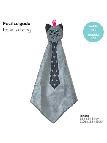 Vigar Geschirrtuch "Felix" in Grau - (L)64 cm
