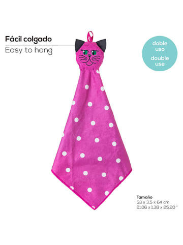 Vigar Geschirrtuch "Felix" in Pink - (L)64 cm