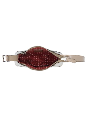 PICARD Leder-Schultertasche "Black tie" in Beige - (B)24 x (H)16 x (T)7 cm