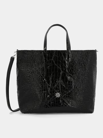 PICARD Leder-Shopper "Go wild" in Schwarz - (B)44 x (H)35 x (T)15 cm
