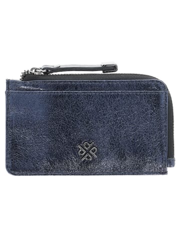 PICARD Leder-Geldbörse "2 Night" in Dunkelblau - (B)13 x (H)8 x (T)1,5 cm