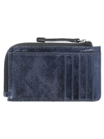 PICARD Leder-Geldbörse "2 Night" in Dunkelblau - (B)13 x (H)8 x (T)1,5 cm