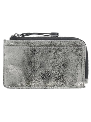 PICARD Leder-Geldbörse "2 Night" in Silber - (B)13 x (H)8 x (T)1,5 cm