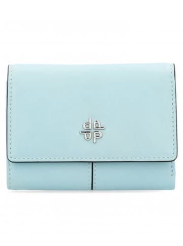PICARD Leder-Geldbörse "Lay Back" in Hellblau - (B)12 x (H)9 x (T)2 cm