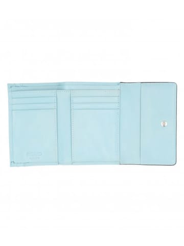 PICARD Leder-Geldbörse "Lay Back" in Hellblau - (B)12 x (H)9 x (T)2 cm