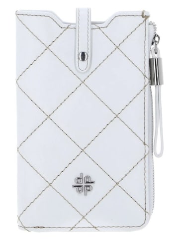 PICARD Leder-Handytasche "Aurelie" in Weiß - (B)11 x (H)18 x (T)2 cm