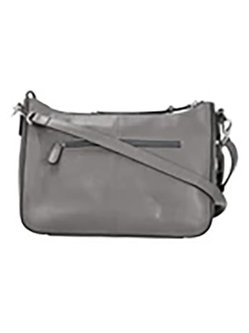 PICARD Leder-Umhängetasche "Donna" in Grau - (B)30 x (H)20 x (T)11 cm