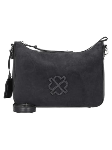 PICARD Leder-Umhängetasche "Donna" in Dunkelblau - (B)22 x (H)16 x (T)6 cm