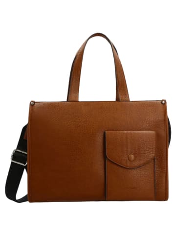 PICARD Shopper "Polly" in Cognac - (B)27 x (H)27 x (T)13 cm