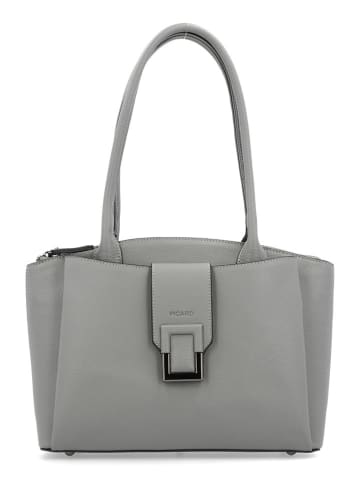 PICARD Schultertasche "Locco" in Grau - (B)34 x (H)24 x (T)12 cm