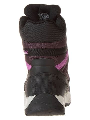 Geox Boots "Sentiero" auberginekleurig/zwart