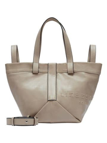 LIEBESKIND BERLIN Leder-Shopper in Taupe - (B)47 x (H)34 x (T)18 cm