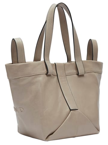 LIEBESKIND BERLIN Leder-Shopper in Taupe - (B)47 x (H)34 x (T)18 cm