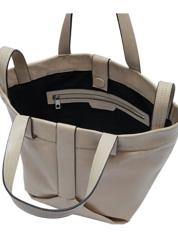 LIEBESKIND BERLIN Leder-Shopper in Taupe - (B)47 x (H)34 x (T)18 cm