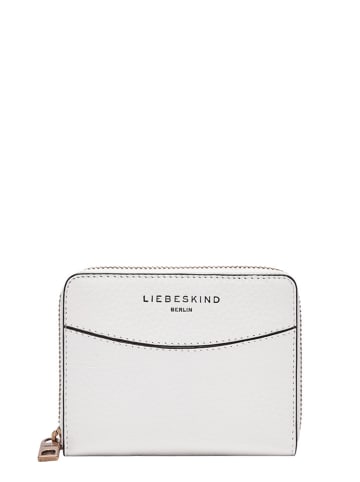 LIEBESKIND BERLIN Leder-Geldbörse "Conny" in Weiß - (B)12,5 x (H)10 x (T)2 cm