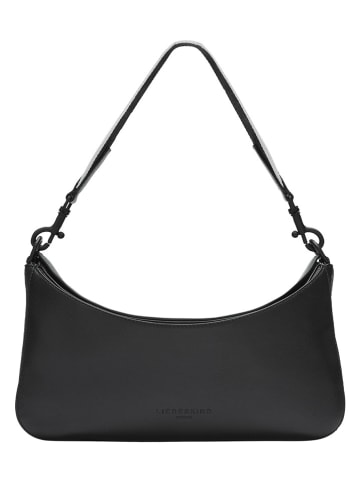 LIEBESKIND BERLIN Leder-Schultertasche in Schwarz - (B)32 x (H)17,5 x (T)12 cm
