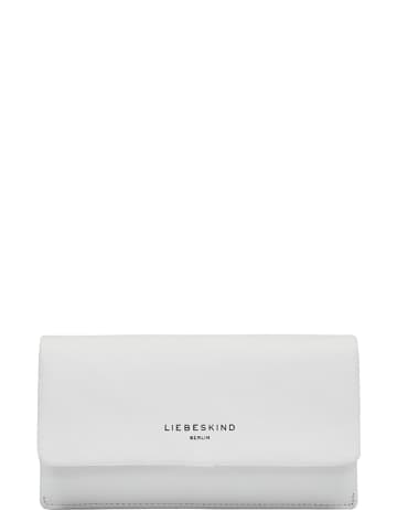 LIEBESKIND BERLIN Leder-Geldbörse "Slam" in Weiß - (B)18,5 x (H)10 x (T)2,5 cm