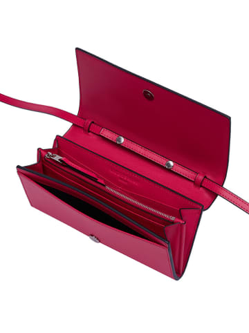 LIEBESKIND BERLIN Leren schoudertas fuchsia - (B)21 x (H)11 x (D)2 cm