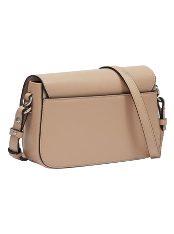 Liebeskind Berlin Leder-Schultertasche in Beige - (B)22 x (H)14 x (T)6 cm