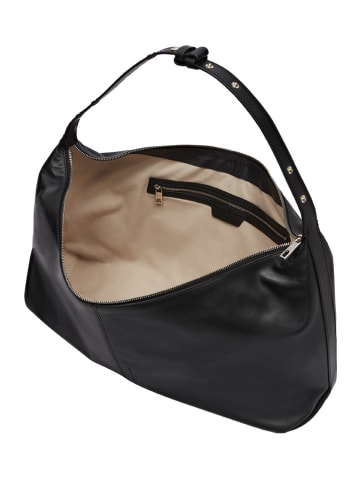 LIEBESKIND BERLIN Leren schoudertas zwart - (B)64 x (H)32 x (D)16 cm
