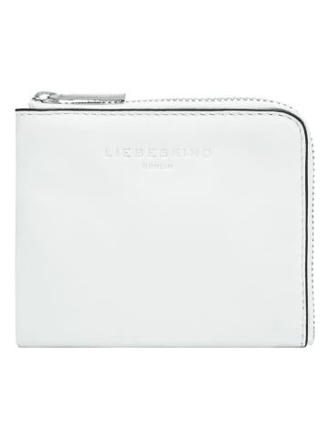 LIEBESKIND BERLIN Leder-Geldbörse "Nino" in Weiß - (B)11 x (H)10 x (T)1 cm
