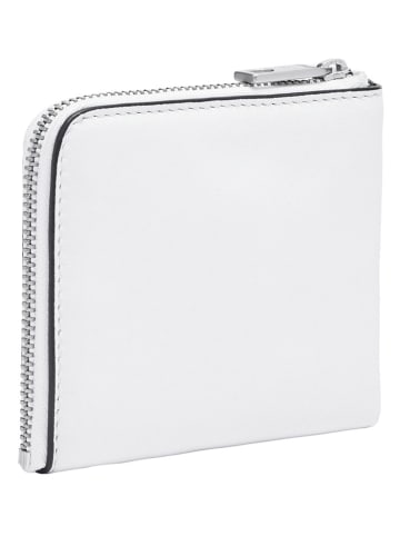 LIEBESKIND BERLIN Leder-Geldbörse "Nino" in Weiß - (B)11 x (H)10 x (T)1 cm