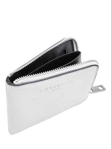 LIEBESKIND BERLIN Leder-Geldbörse "Nino" in Weiß - (B)11 x (H)10 x (T)1 cm