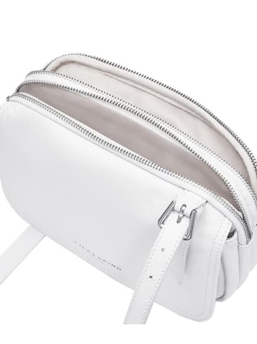 LIEBESKIND BERLIN Leder-Umhängetasche "Mareike" in Weiß - (B)23 x (H)15 x (T)6 cm