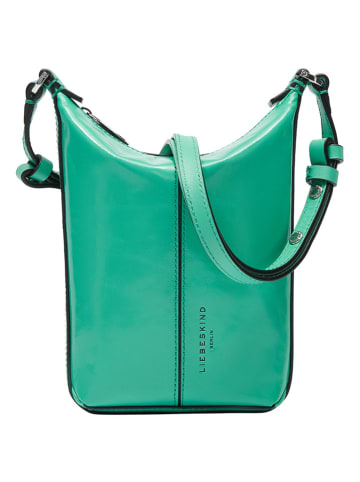 LIEBESKIND BERLIN Leder-Schultertasche in Türkis - (B)18 x (H)27 x (T)9 cm