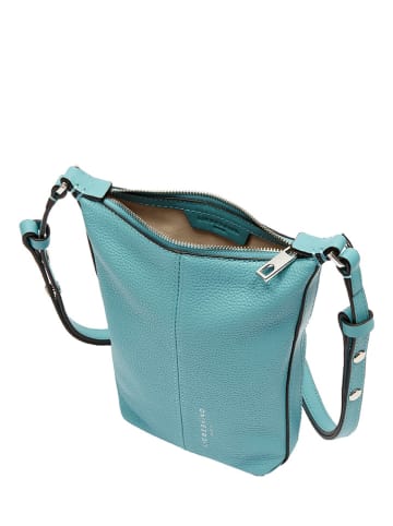 Liebeskind Berlin Leder-Schultertasche in Hellblau - (B)18 x (H)27 x (T)9 cm