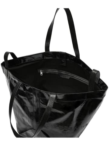 LIEBESKIND BERLIN Skórzany shopper bag w kolorze czarnym - 47 x 34 x 18 cm