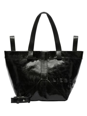 LIEBESKIND BERLIN Leder-Shopper in Schwarz - (B)47 x (H)34 x (T)18 cm
