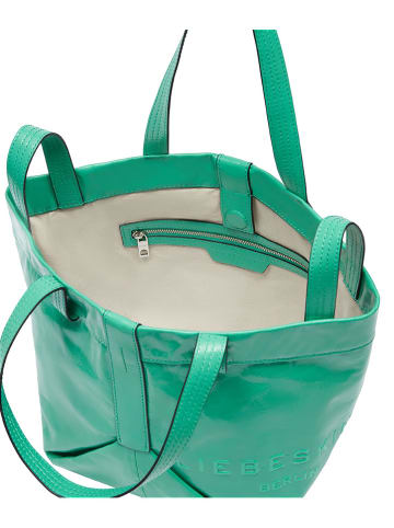 LIEBESKIND BERLIN Leren shopper turquoise - (B)47 x (H)34 x (D)18 cm