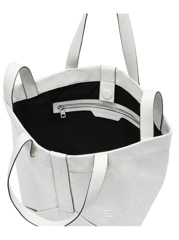 LIEBESKIND BERLIN Leder-Shopper in Weiß - (B)47 x (H)34 x (T)18 cm