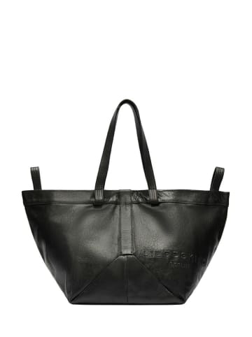LIEBESKIND BERLIN Leder-Shopper in Schwarz - (B)47 x (H)34 x (T)18 cm