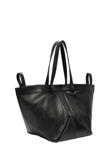 LIEBESKIND BERLIN Leder-Shopper in Schwarz - (B)47 x (H)34 x (T)18 cm