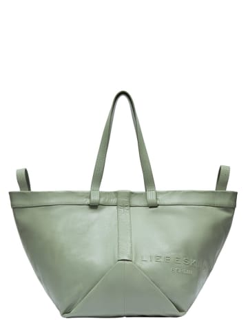 LIEBESKIND BERLIN Leder-Shopper in Mint - (B)47 x (H)34 x (T)18 cm